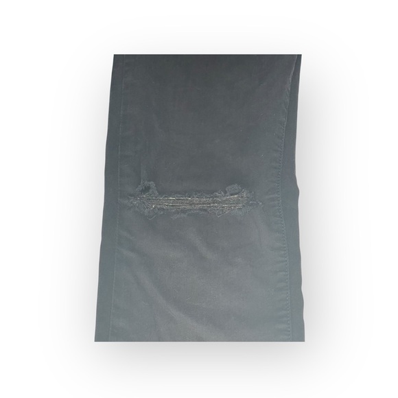 Monfrere 𖤐 Greyson Distressed Japanese Denim Skinny Jeans 𖤐 Black Noir 𖤐 30 - Picture 8 of 16